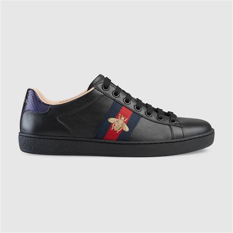 black gucci ace trainers|gucci ace trainers women's.